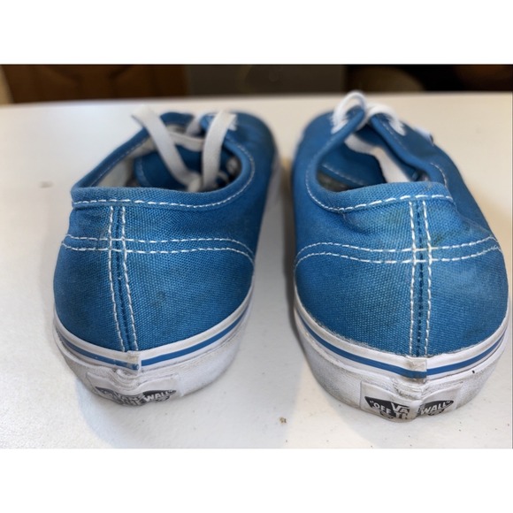 VANS Sneakers Men 6 Women 7.5 Blue Low Top Canvas Shoes‎ Skater Lace Up - Picture 7 of 10